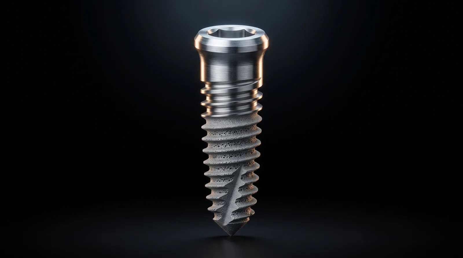 Titanium dental implant